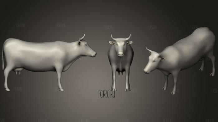 Cow stl model for CNC